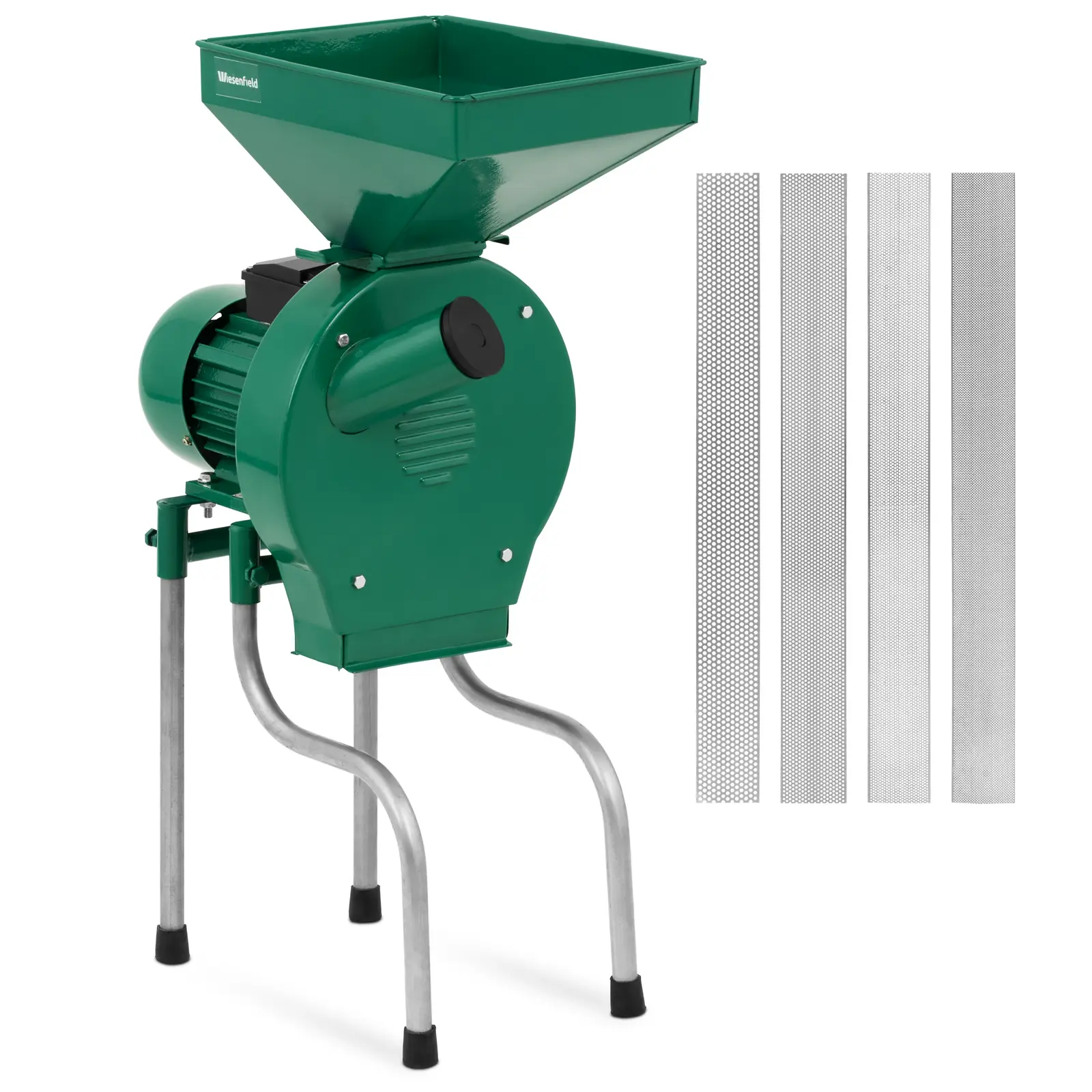 Grain Mill with Stand - 1100 W - 250 kg/h - 4 sieve hole sizes