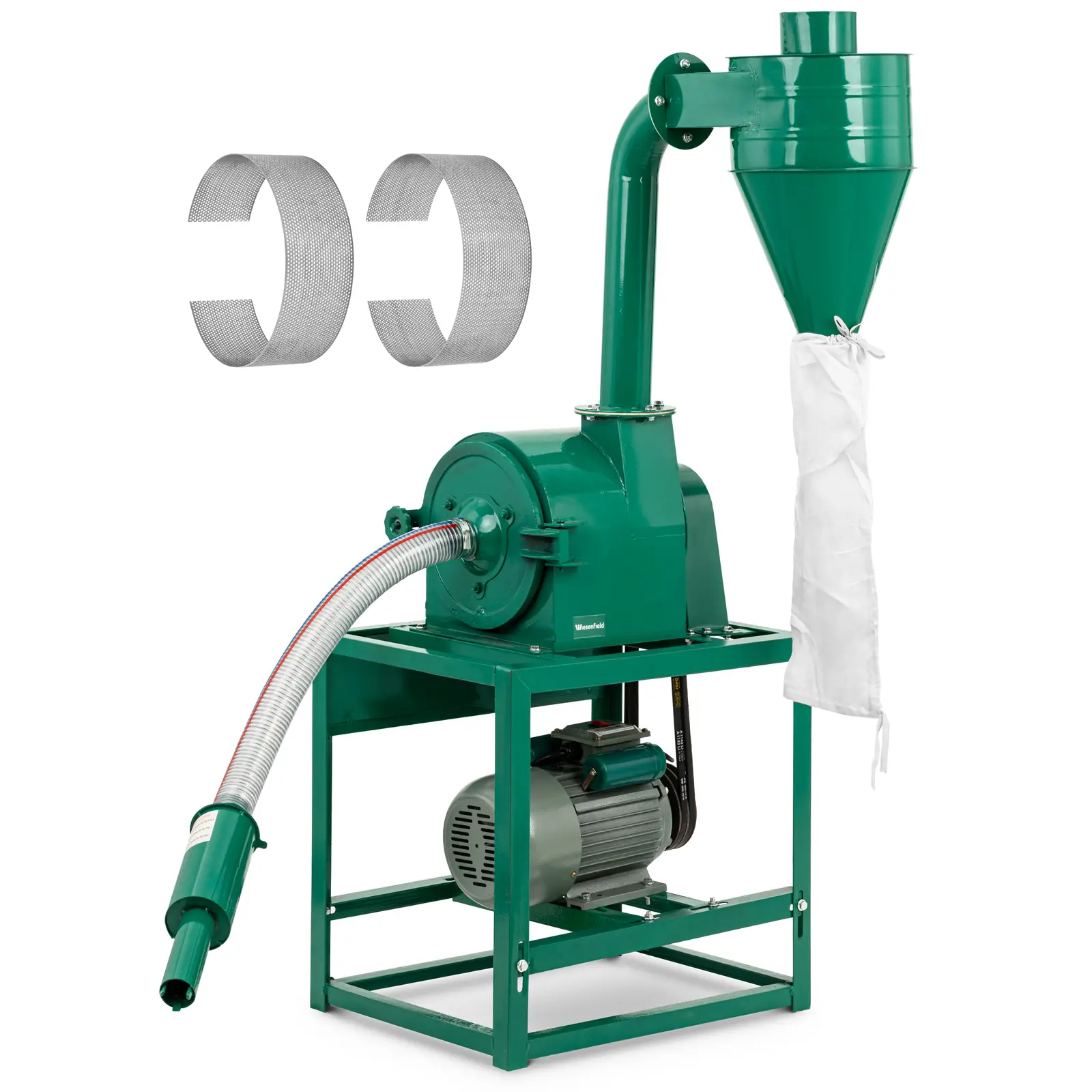Hammer Mill - 2.2 kW - up to 300 kg/h - with suction