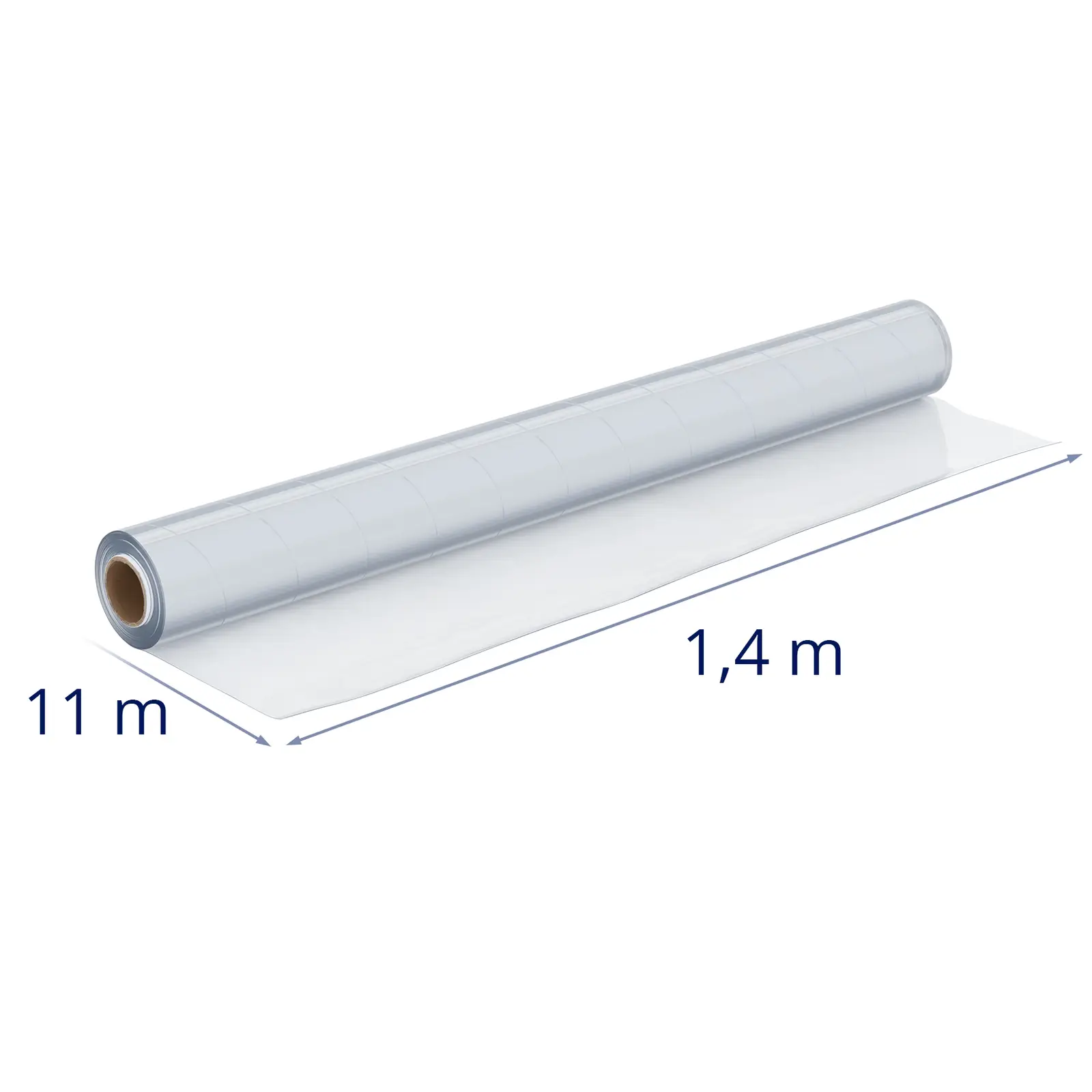 Tarpaulin Sheet - transparent - 1.4 x 11 m - 1 mm thick