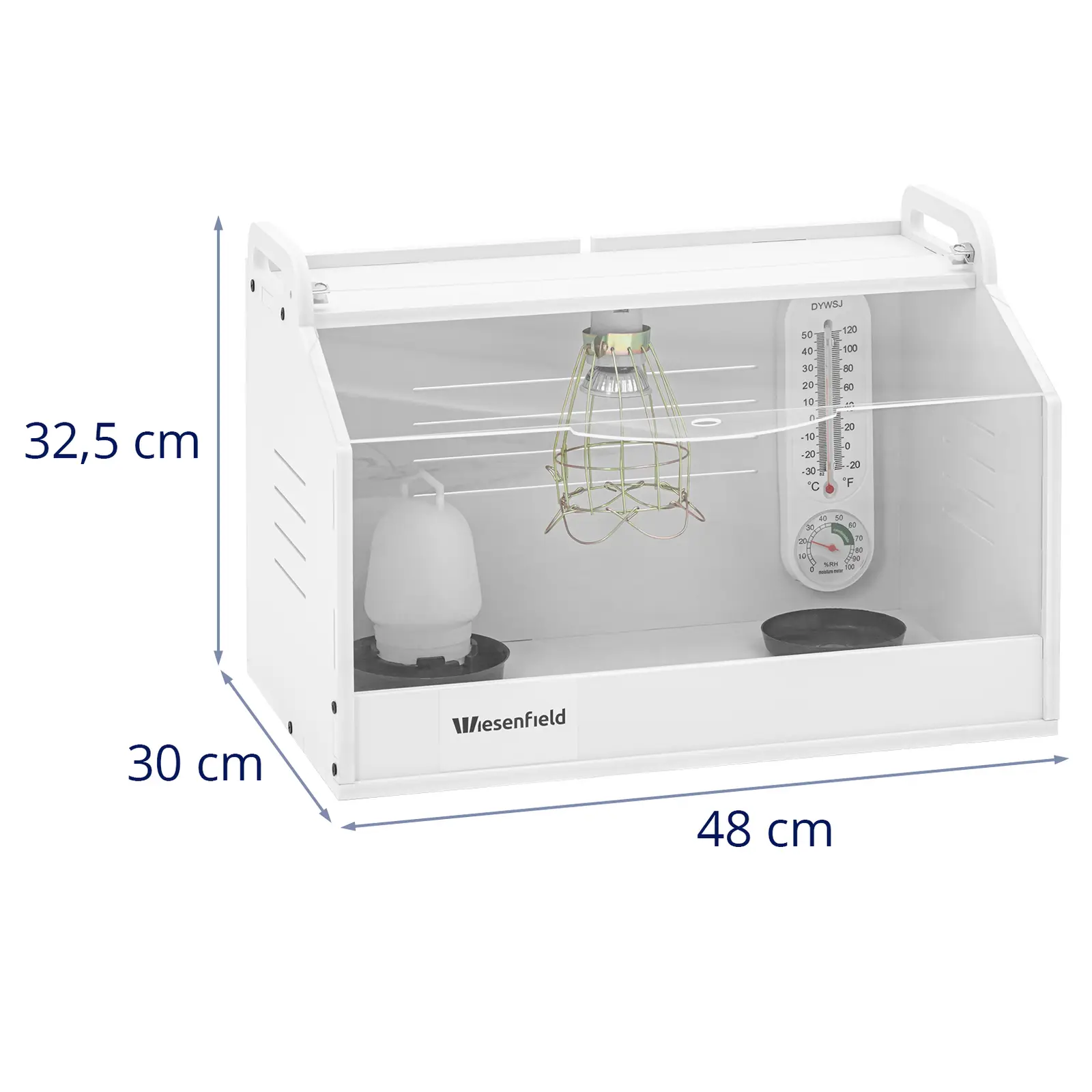 Chicken Brooder Box - up to 36 °C - 48 x 30 x 32 cm