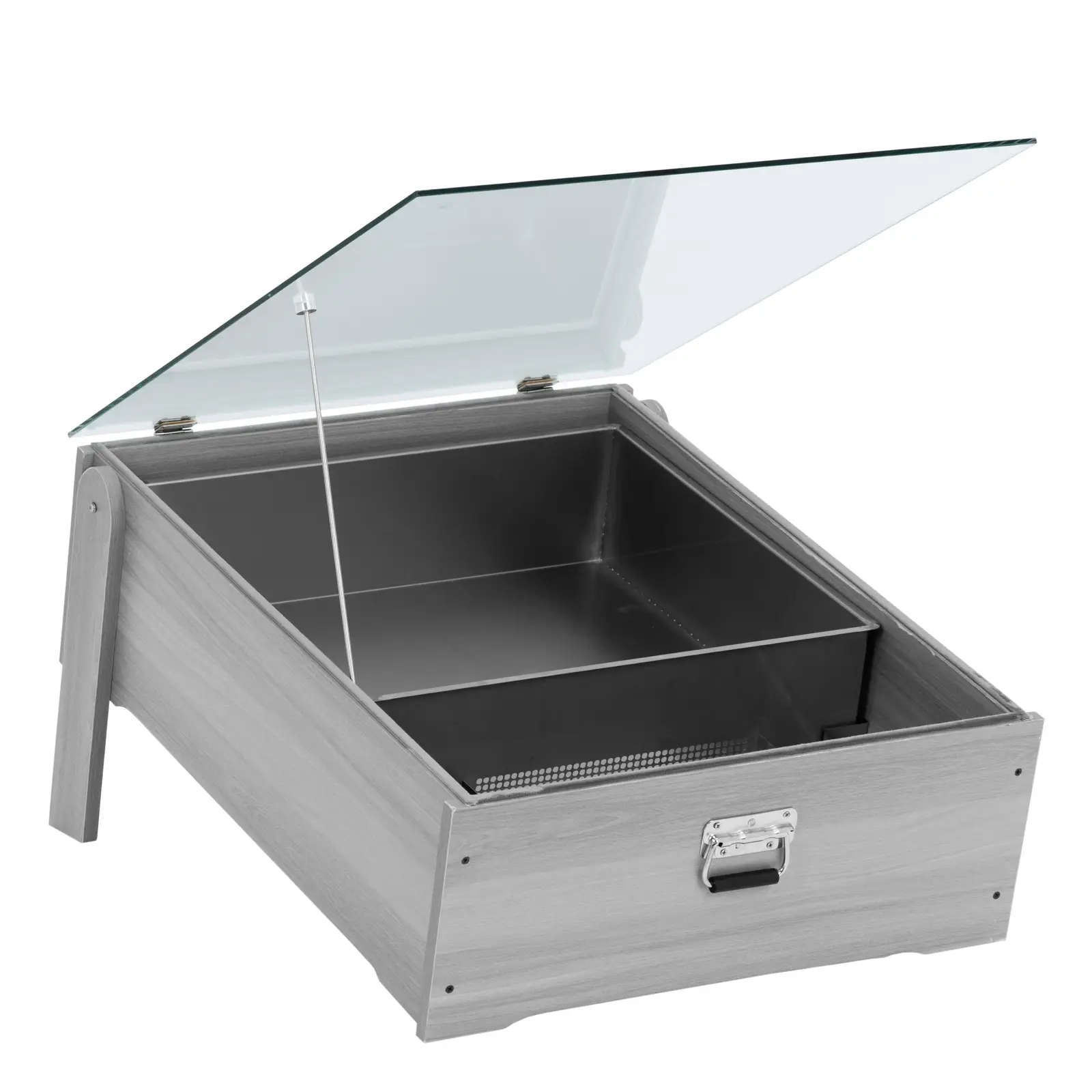 Sceratrice solare per telai inferiori a 55 x 50 x 15 cm - Acciaio inox