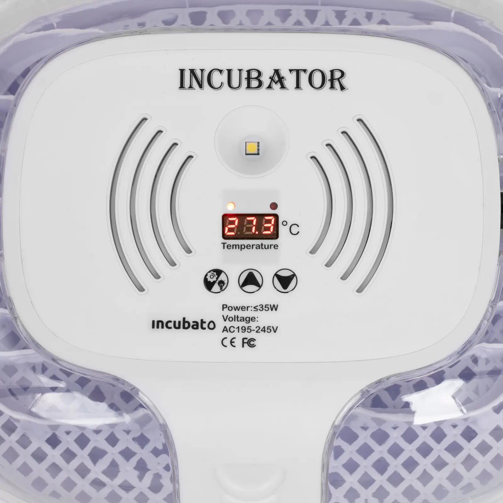 Incubator de ouă - 16 ouă - cu sistem de udare și lampă de incubație - complet automat