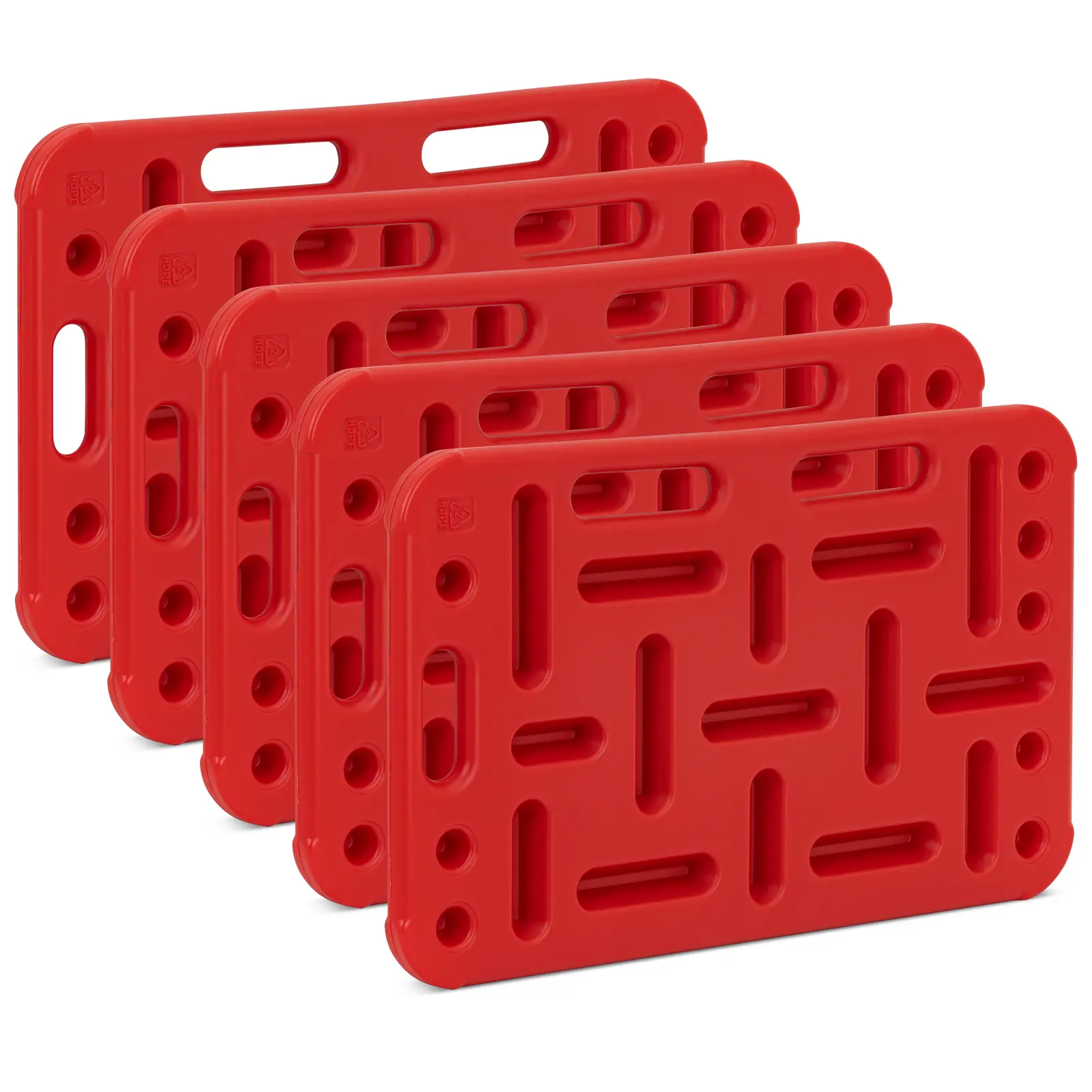 Driving Boards for Pigs - set of 5 - 77 x 47 cm - red