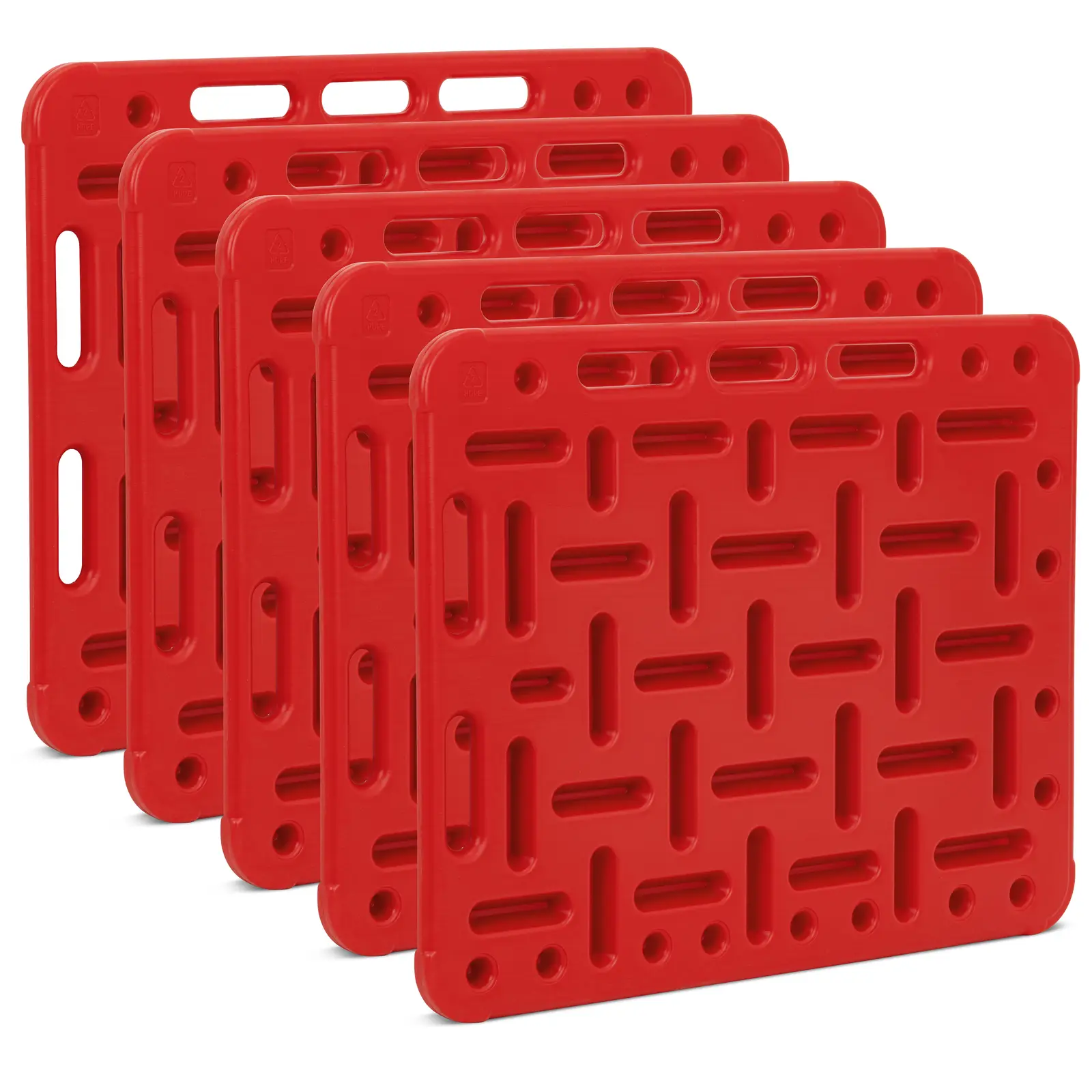 Driving Boards for Pigs - set of 5 - 97 x 77 cm - red