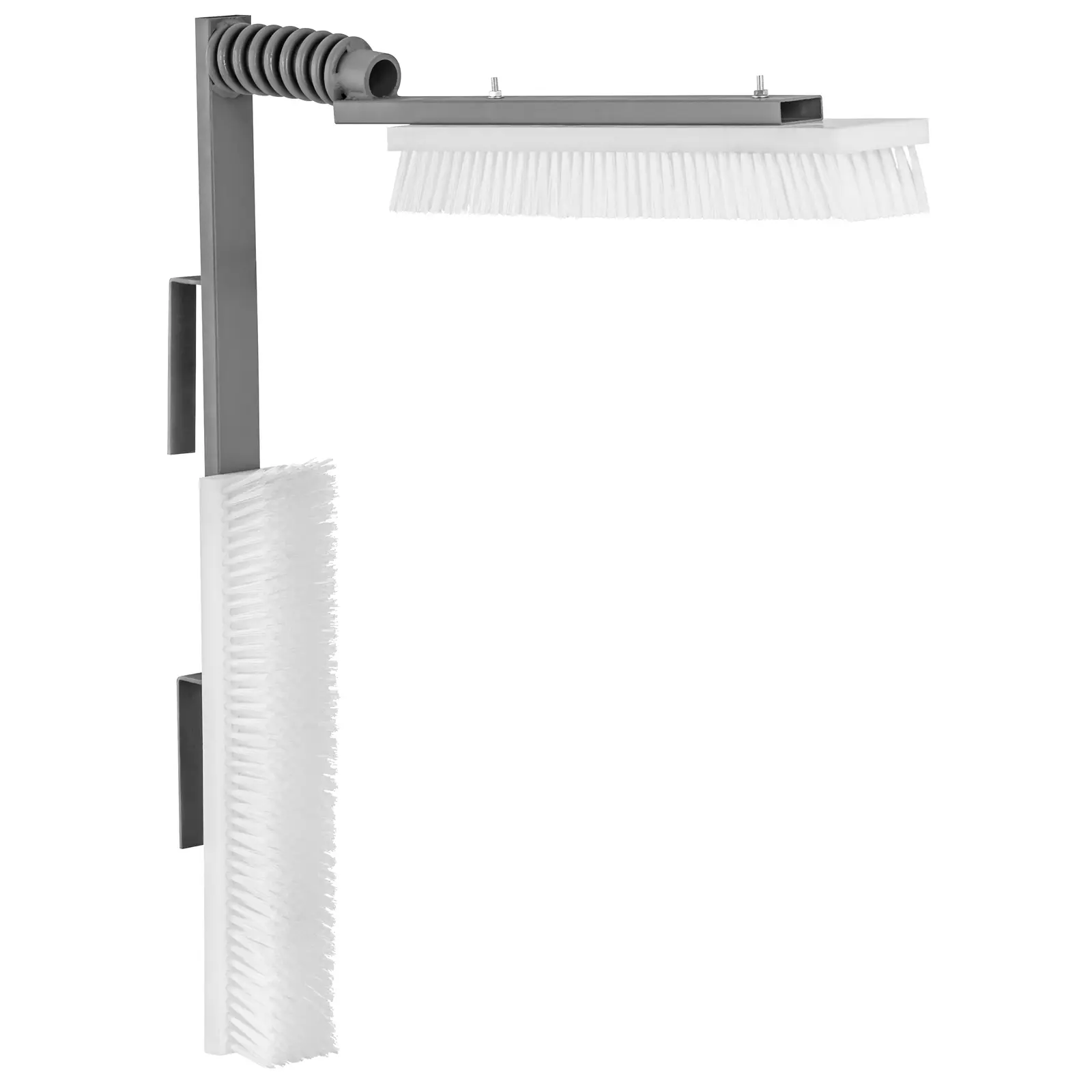 Brosse à vache - 2 têtes de 50 x 10 cm - pour l'intérieur et l'extérieur - avec ressort