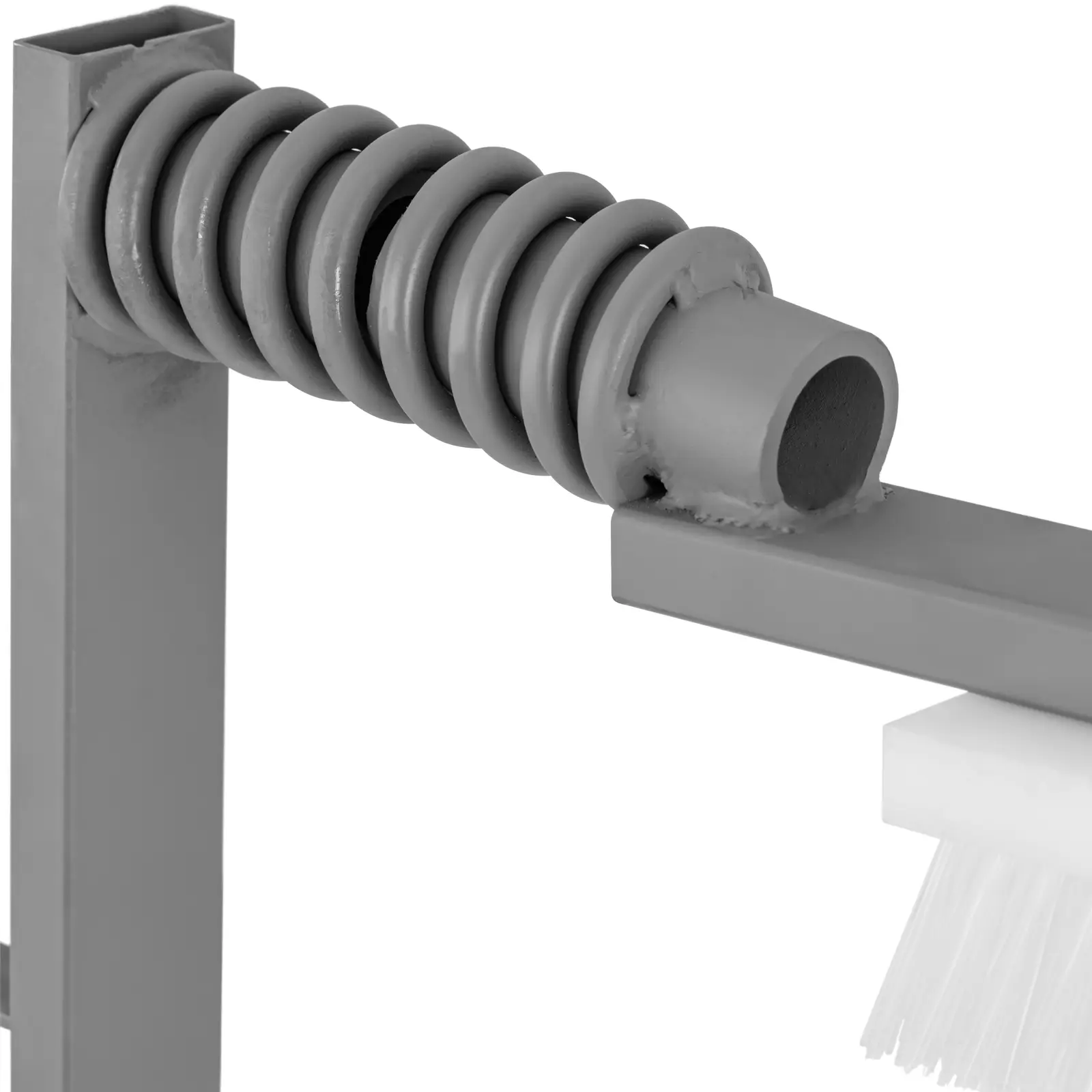 Drbadlo pro skot - 2 hlavy po 50 x 10 cm - pro použití uvnitř i venku - s pružinou (Materiál: Dřevo)