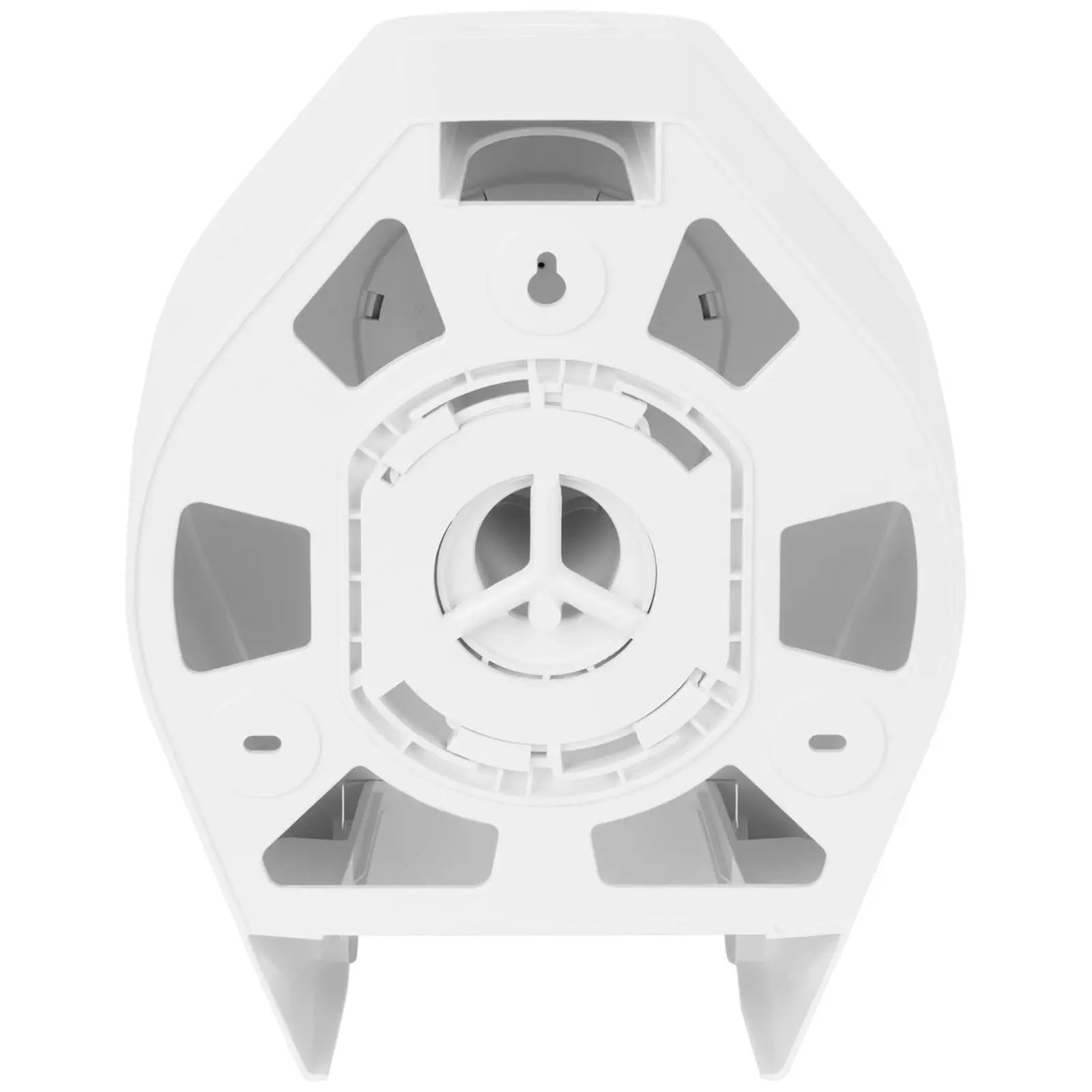 Toiletrulleholder - 19 cm i diameter - vægmontering - hvid