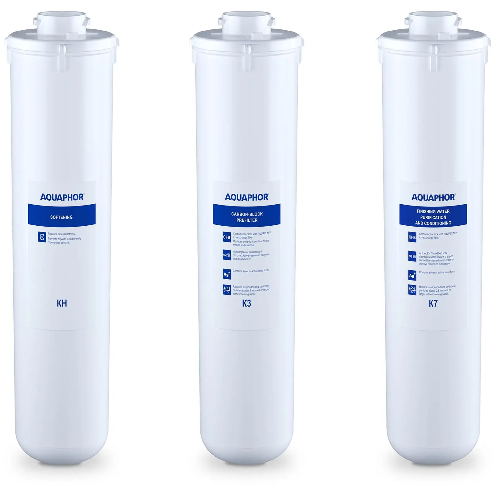 Aquaphor-aktiivihiili vedensuodatin - vaihtosuodatinsarja vedenpehmentimellä