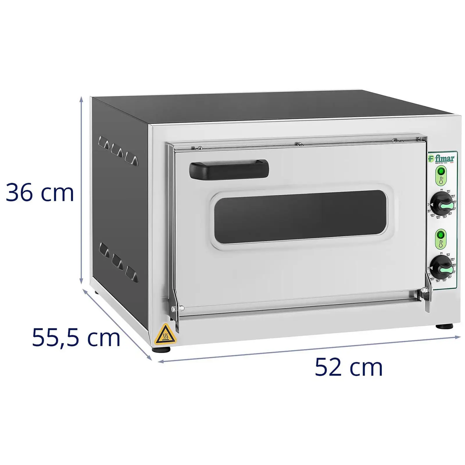 B-termék Pizzasütő kemence - 1 kamrás - 2200 W - Ø 33 cm