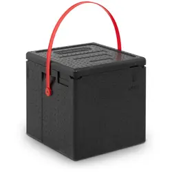 Termo škatla - za 8 pic - rdeč trak za prenašanje - zgornji nakladalnik
