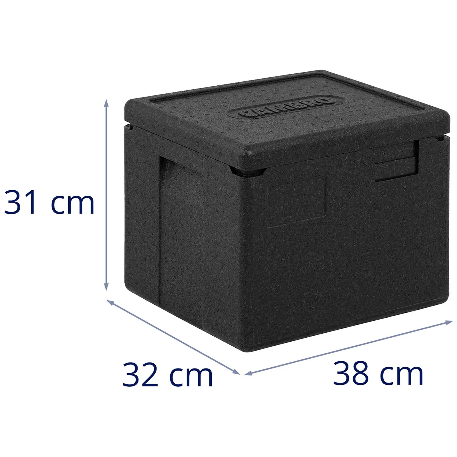 Lämpölaatikko - ylhäältä pakattava - GN ½-astioille (20 cm syvä)