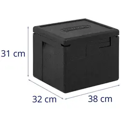 Thermobox - viršutinis krautuvas - GN 1/2 konteineriams (20 cm gylio)