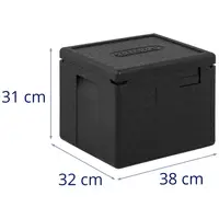 Thermoláda - felül nyitható - GN 1/2-es konténerek számra (20 cm mély)