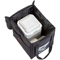 Bolsa para reparto de comida – 30,5 x 38 x 38 cm – negro – plegable