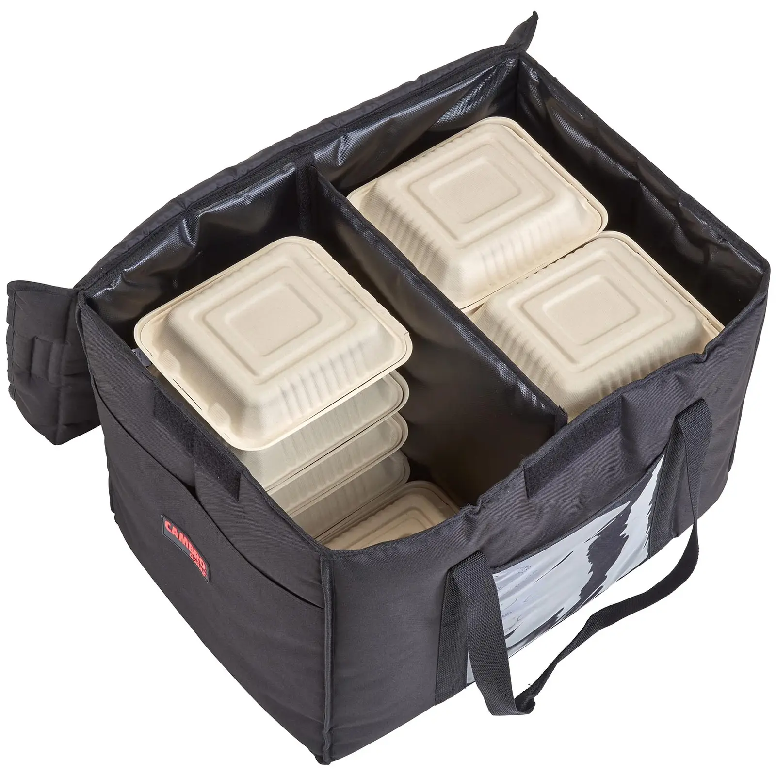 Food Delivery Bag - 53.5 x 35.5 x 35.5 cm - Black - toploader