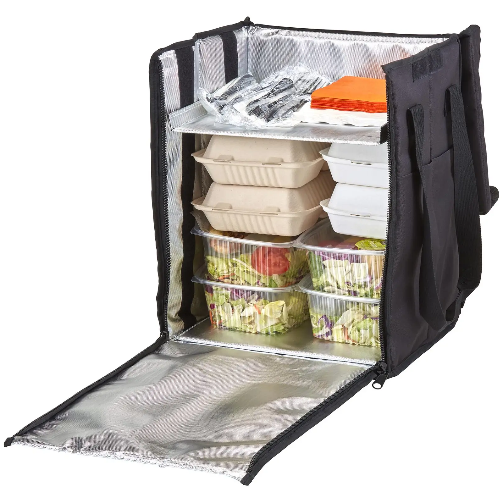 Food Delivery Bag - 28 x 35,5 x 43 cm - Black - backpack