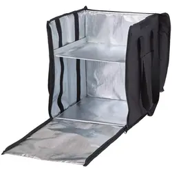 Ételszállító táska – 38 x 35,5 x 43 cm – Fekete – hátizsák