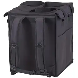 Varmebag for mat - 38 x 35,5 x 43 cm - Sort - ryggsekk