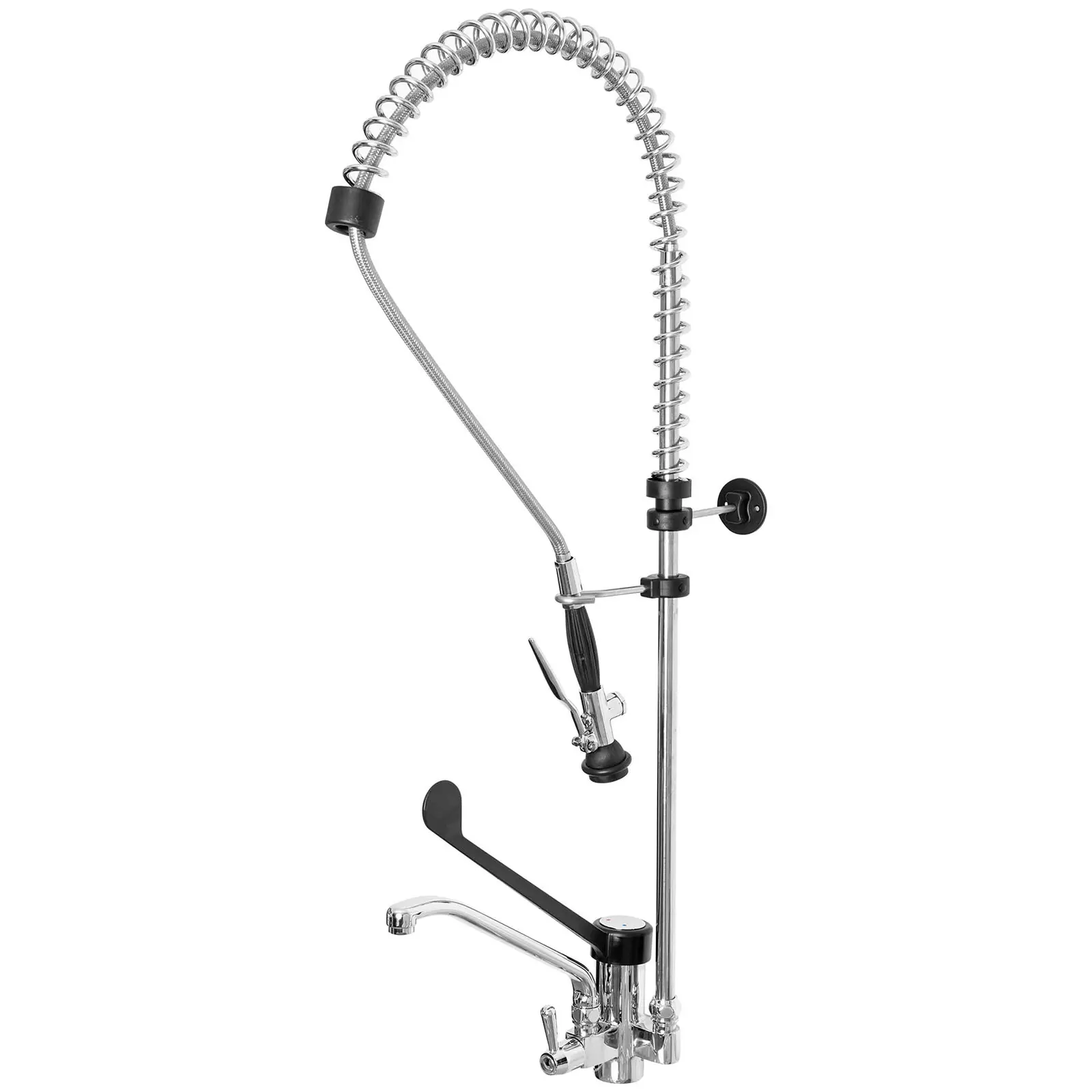 Einloch-Geschirrwaschbrause - verchromtes Messing - Wasserschlauch 1000 mm  - Wasserhahn 255 mm - Produktbild
