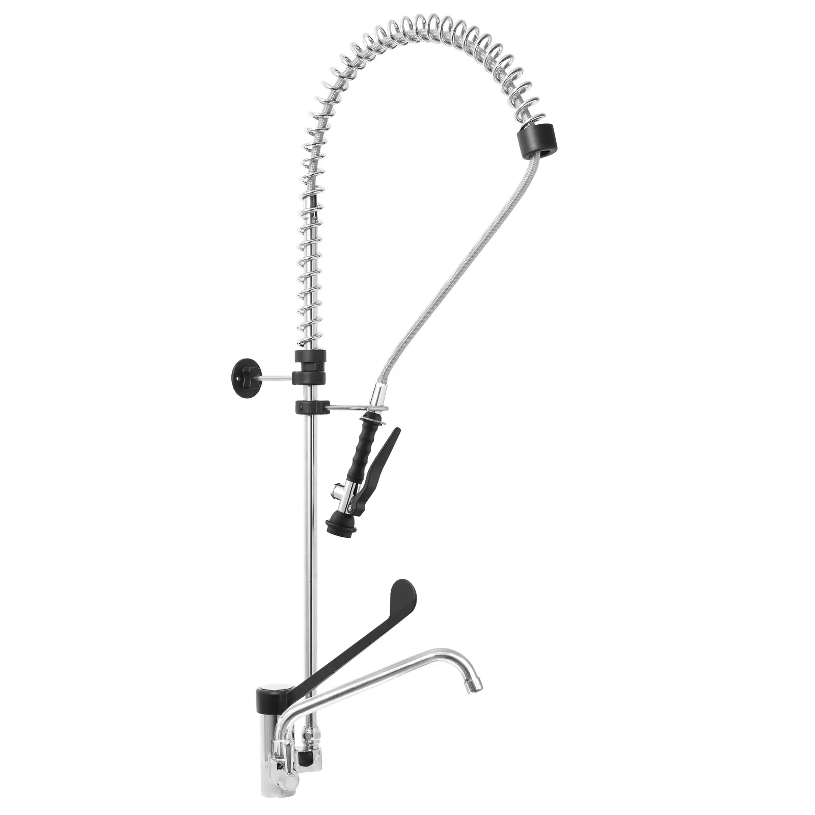 Pre-rinse Faucet - water hose 1000 mm - tap 255 mm - clinic handle - Product Image