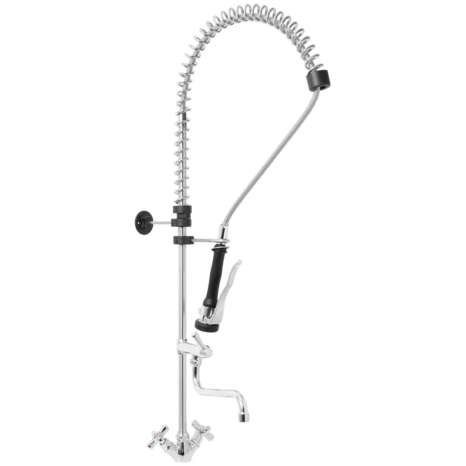 Einloch-Geschirrwaschbrause - Wasserschlauch 1000 mm - Wasserhahn 220 mm - Zweigriffarmatur - Produktbild