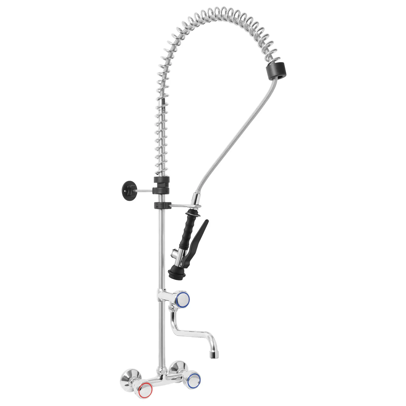 Zweiloch-Geschirrwaschbrause - Wasserschlauch 1000 mm - Wasserhahn 220 mm - Haubengriffe