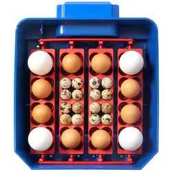 Inkubatorius - 16 kiaušiniai - drėkinimo sistema - visiškai automatinis - antimikrobinė „Biomaster“ apsauga