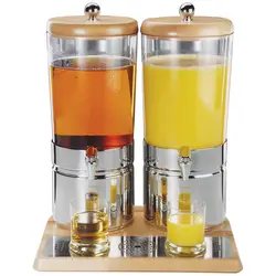 Dispensador de bebidas - 2 x 6 L - sistema de enfriamiento