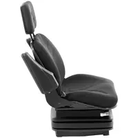 Tractor Seat with armrests - 62 x 82 cm - Air suspension, 90 mm - adjustable