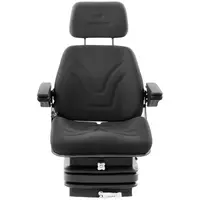 Tractor Seat with armrests - 62 x 82 cm - Mechanical suspension, 100 mm - adjustable