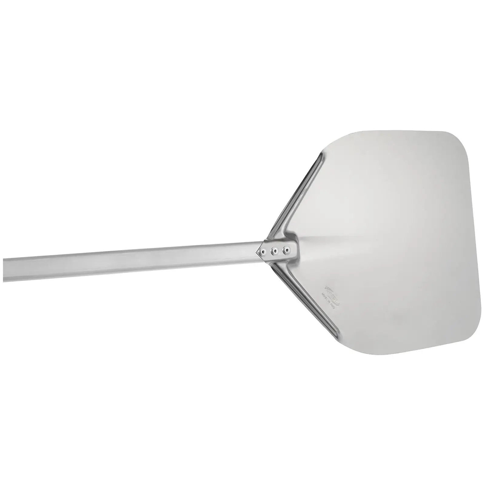 Příslušenství pro přípravu pizzy - 4 kusy - 2 lopaty na pizzu - rukojeť: 120 cm - Materiál: ušlechtilá ocel / hliník / mosaz / dřevo (Materiál: Ušlechtilá ocel)