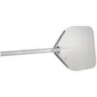 Pizza Accessories - 4 pcs. - 2 pizza shovels - handle 120 cm - Stainless steel / aluminium / brass brush / wood