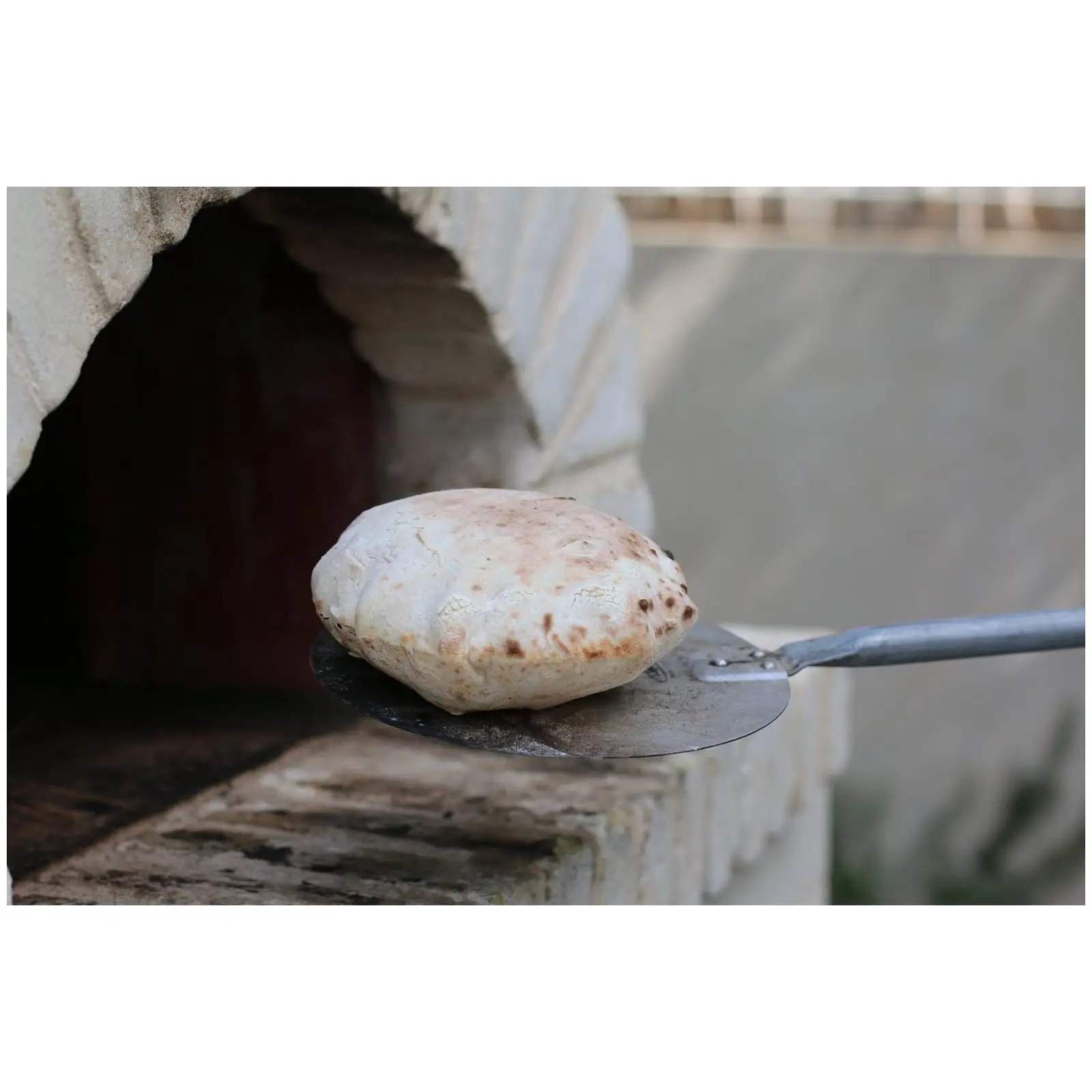 Lopata na pizzu - Ø20 cm - rukojeť: 120 cm - hliník (Perforace: Ne)