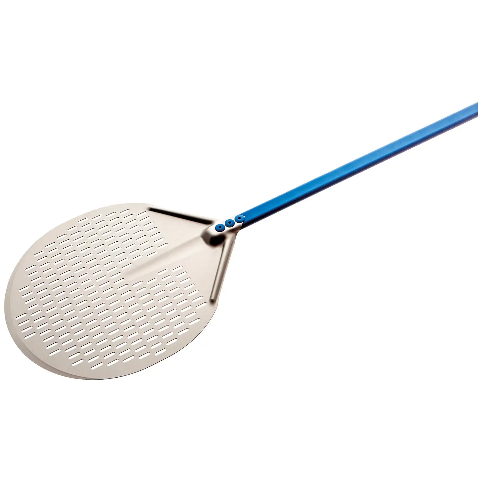 Pizza Peel - Ø33 cm - perforated - handle: 60 cm - aluminium (anodised)