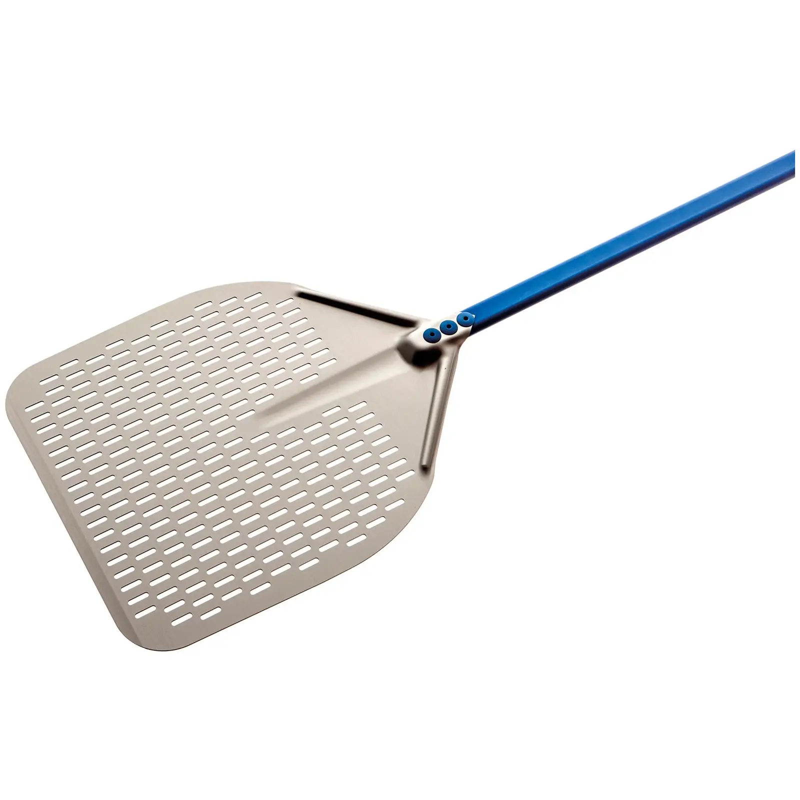 Pizza Peel - 36 x 36 cm - perforated - handle: 120 cm - aluminium (anodised)