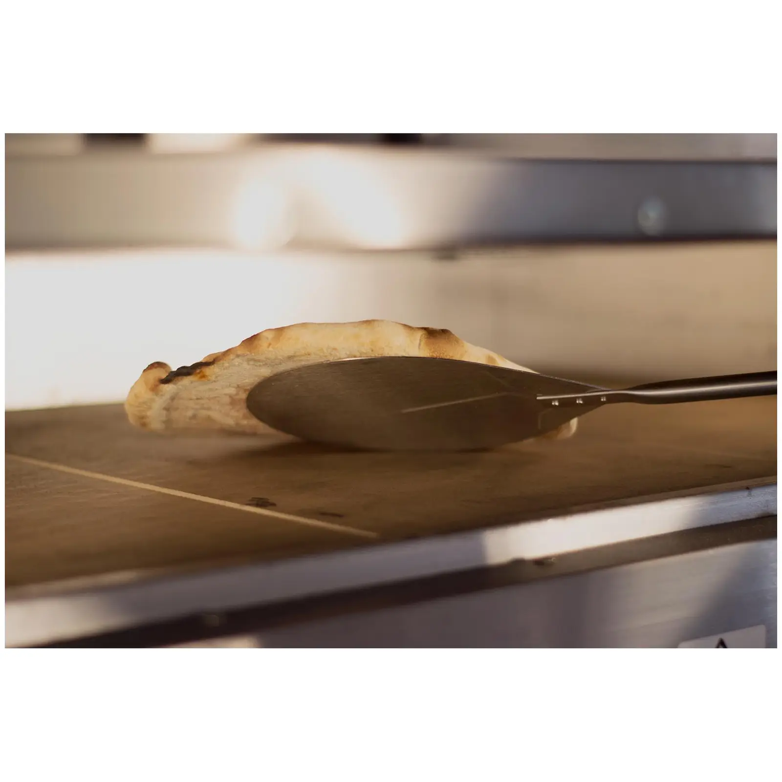 Lopata na pizzu - Ø 20 cm - rukojeť: 75 cm - ušlechtilá ocel (Délka rukojeti: 75 cm)