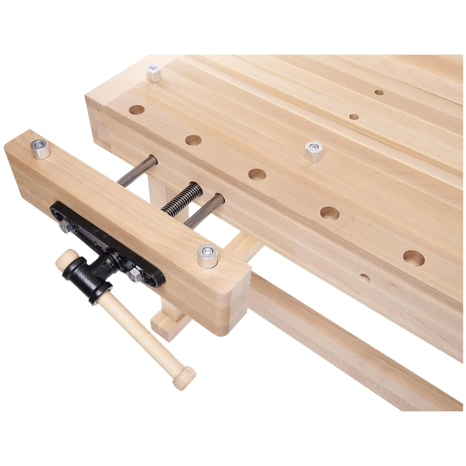 Mesa de carpintaria - madeira de faia - 2 tornos - tampo da mesa 1910 x 620 mm