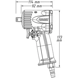 Slagmoersleutel - 1100 Nm