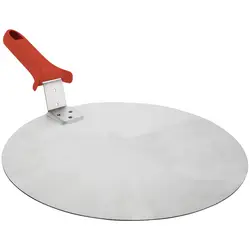 Tagliere per pizza - 31 cm - Manico: 17,5 cm - Alluminio - Liscio