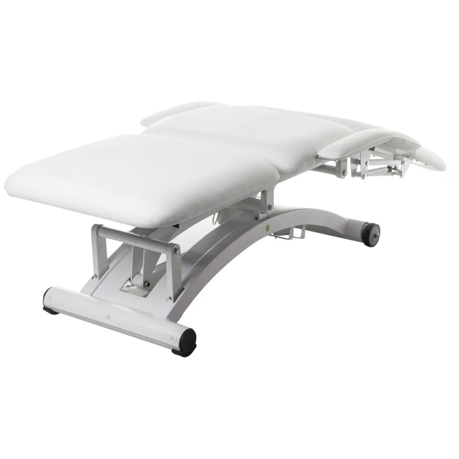 Electric Massage Table and Saddle Stool Set - 3 motors - remote control - white