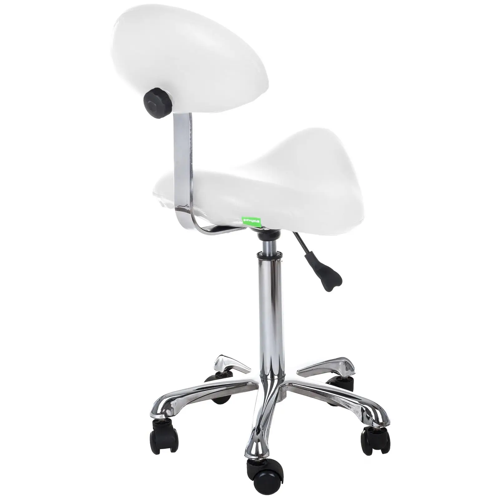 Electric Massage Table and Saddle Stool Set - 3 motors - remote control - white