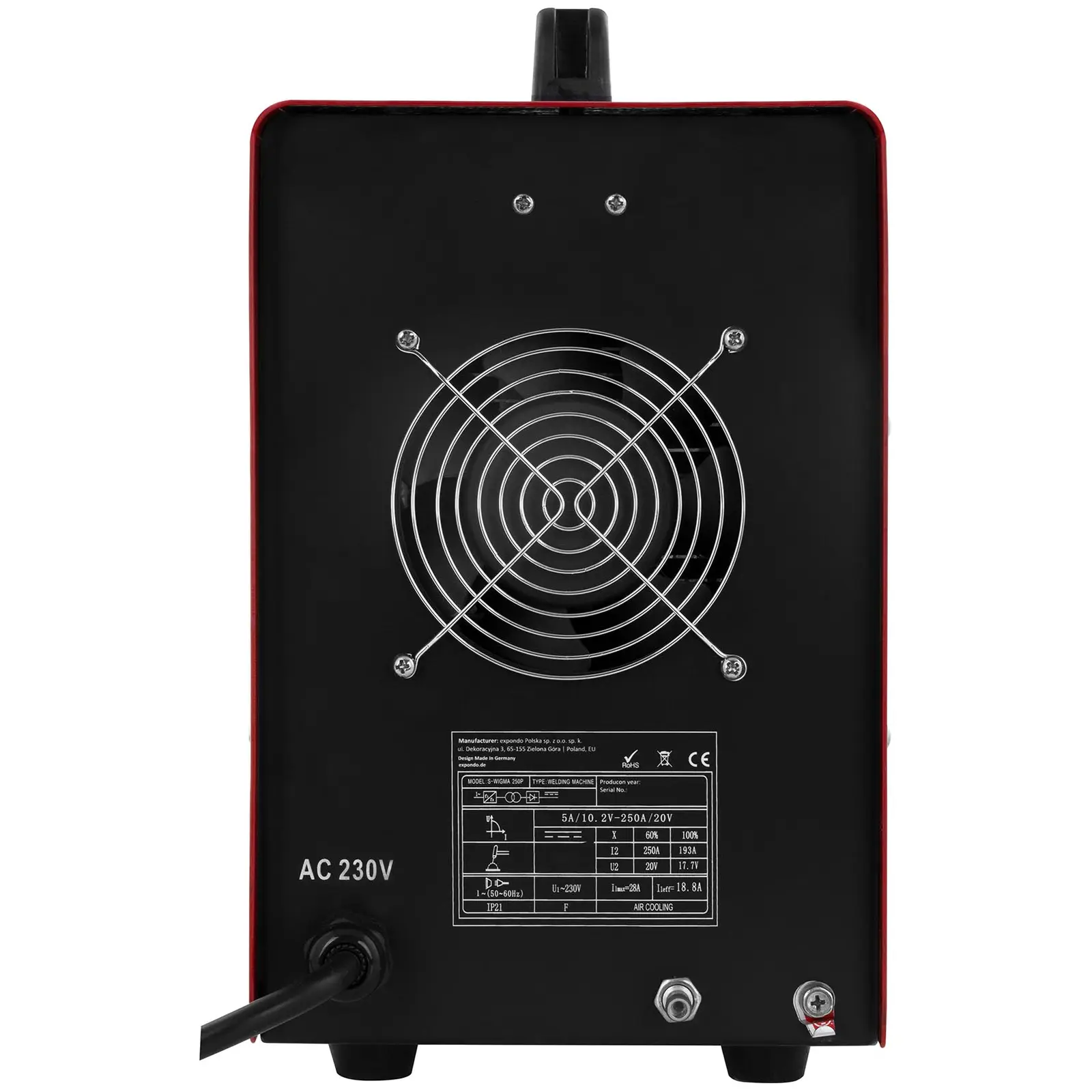 Conjuntos de soldar Máquina de soldar TIG - 250 A - 230 V - Impulsos + Máscara de Soldar - Eagle Eye – SÉRIE ADVANCED