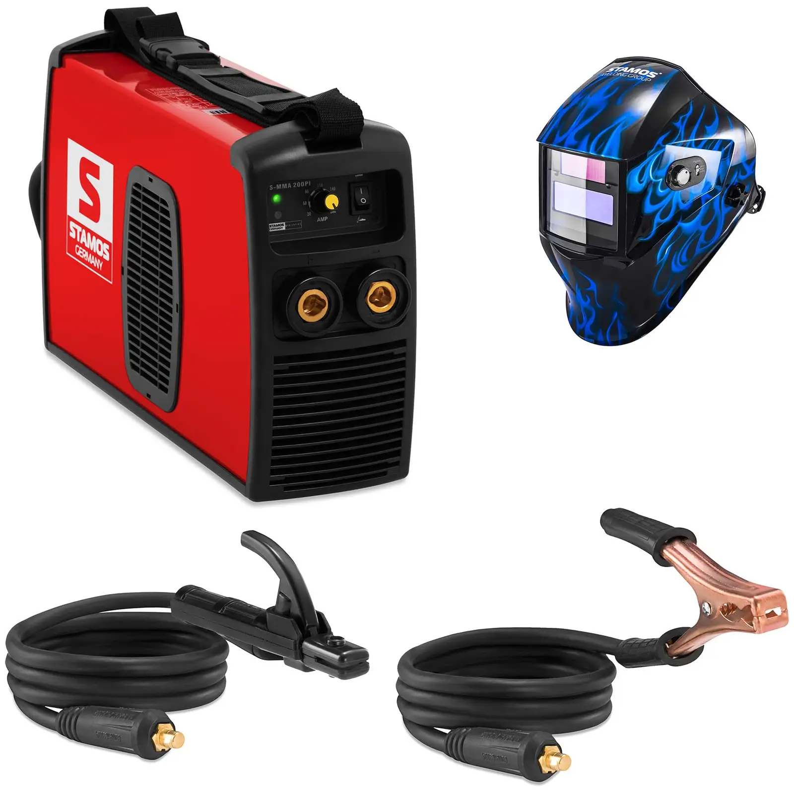 Welding Set Stick Welder - 200 A - 230 V + Welding helmet – Sub Zero - easy series