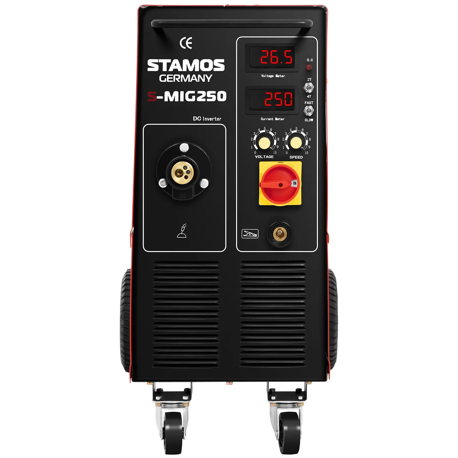 Svařovací set MIG/MAG svářečka - 250 A - 400 V - s vozíkem + Svářecí helma - Sub Zero - EASY SERIES (Rozměry (DxŠxV): 0 x 0 x 0 cm)