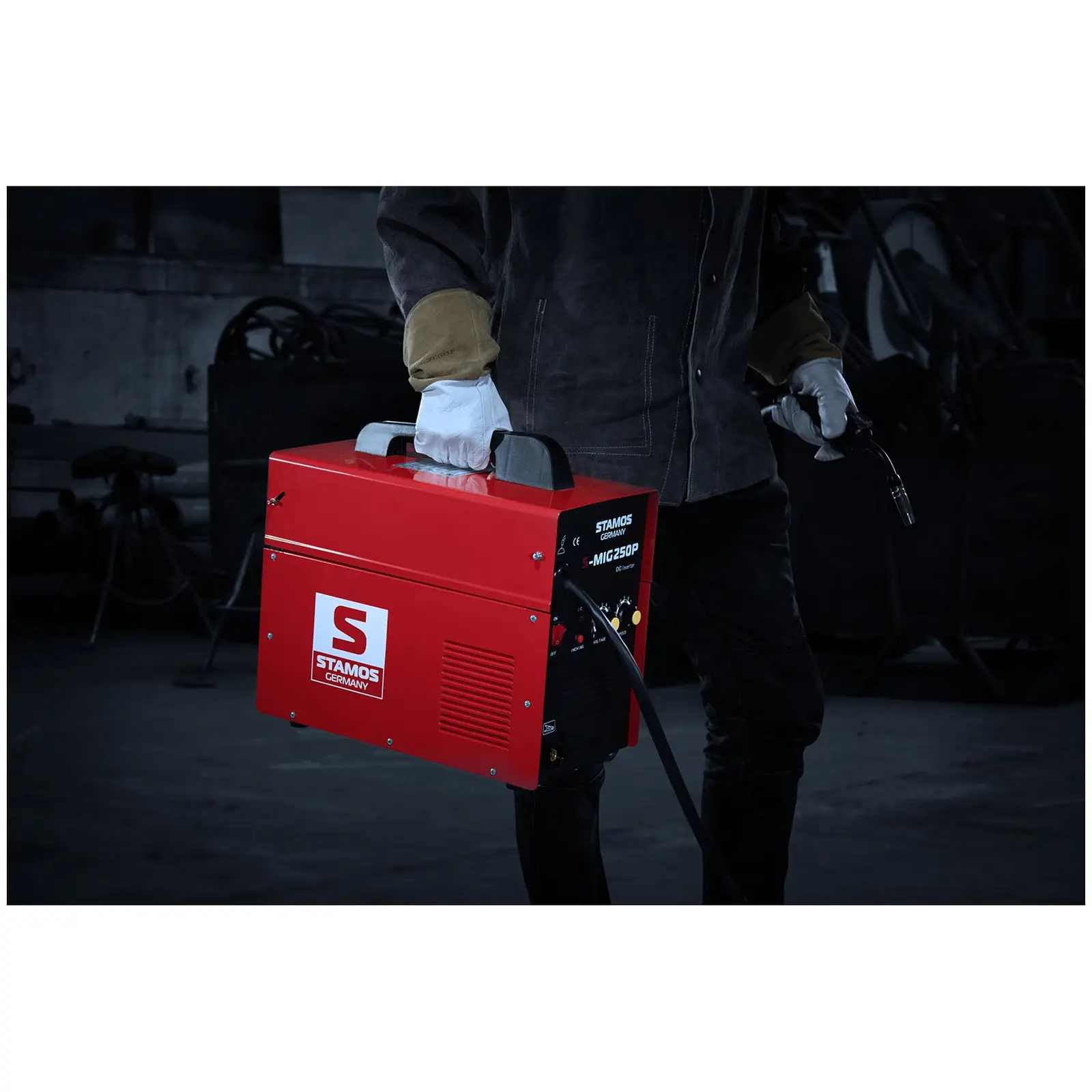 Svařovací set MIG/MAG svářečka - 250 A - 230 V - přenosná + Svářecí helma - Firestarter 500 - ADVANCED SERIES (5)