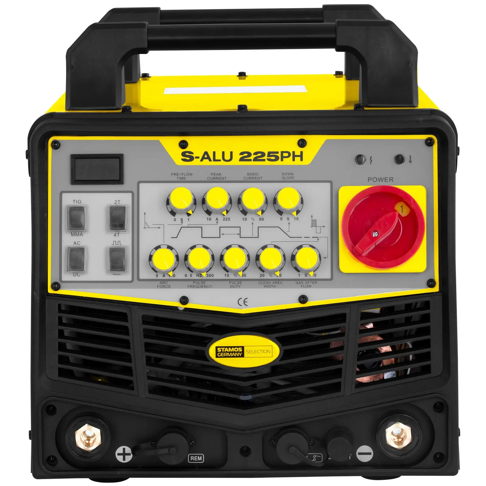 Schweißset ALU Schweißgerät - 225 A - 230 V - Puls + Schweißhelm – Pokerface