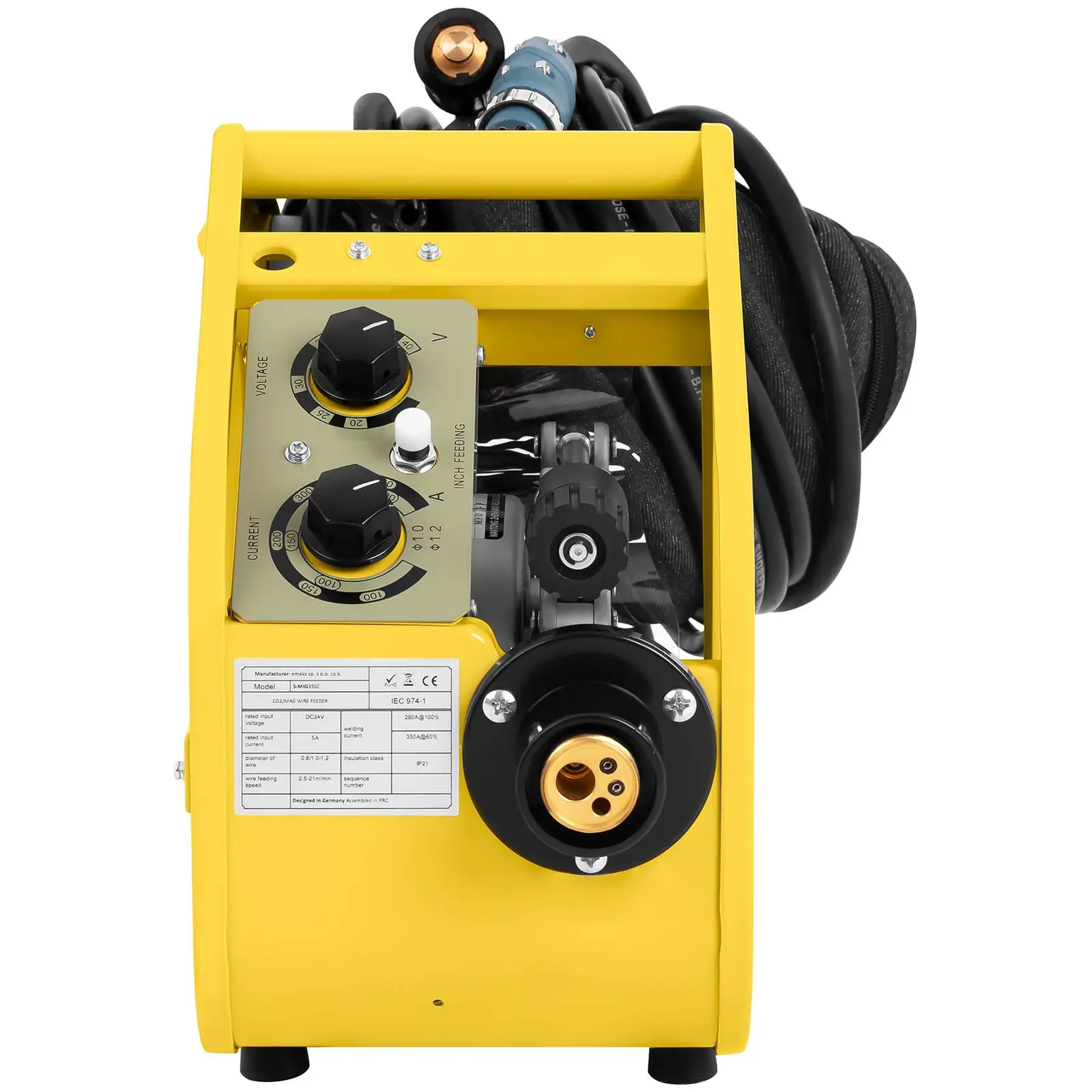 Svařovací set MIG/MAG svářečka - 350 A - 400 V - 2/4 takt + Svářecí helma - Metalator - EXPERT SERIES (Hmotnost: 0 kg)