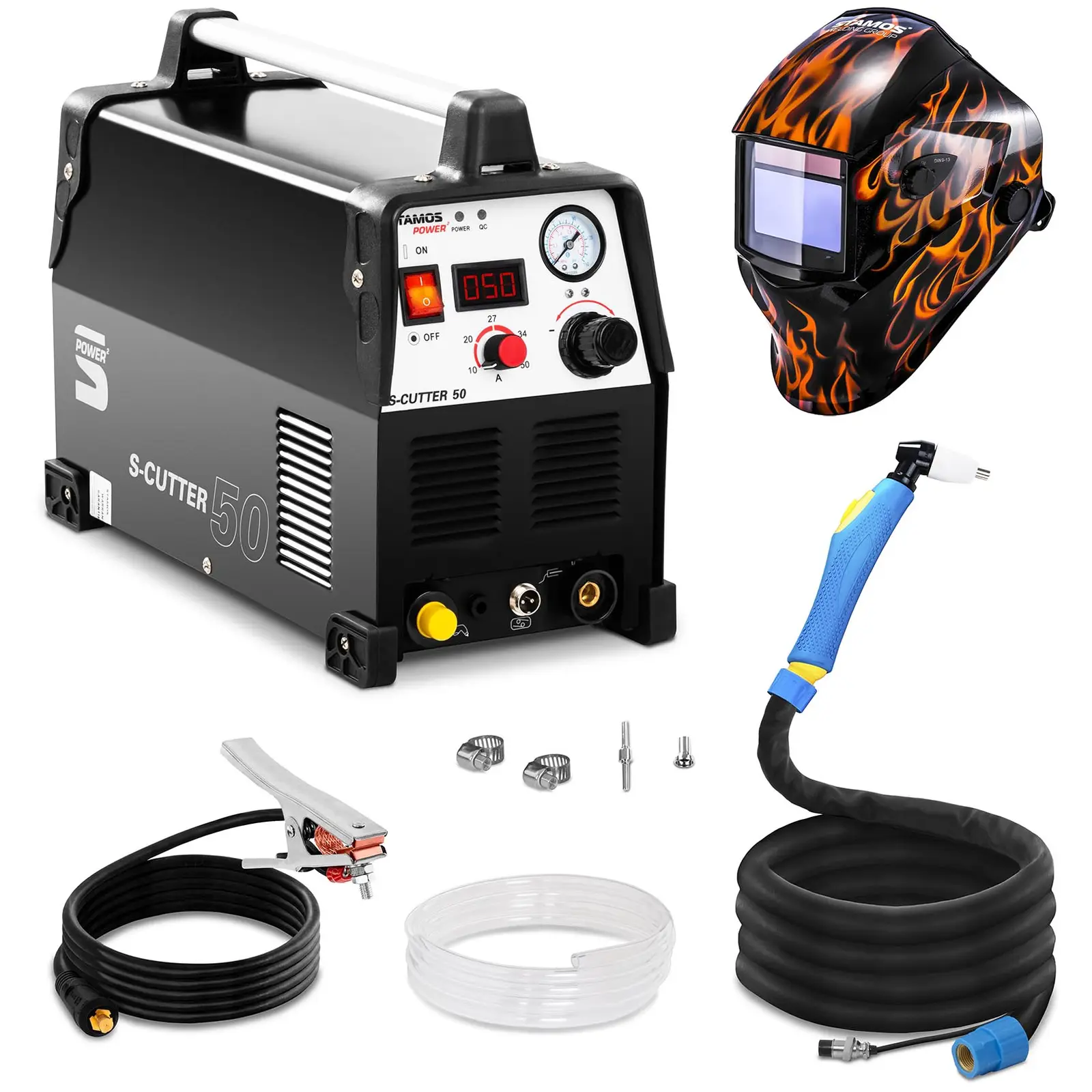 Set di saldatura Tagliatrice al plasma - 50 A - 230 V - Pro + Maschera da saldatore - Firestarter 500 - ADVANCED SERIES