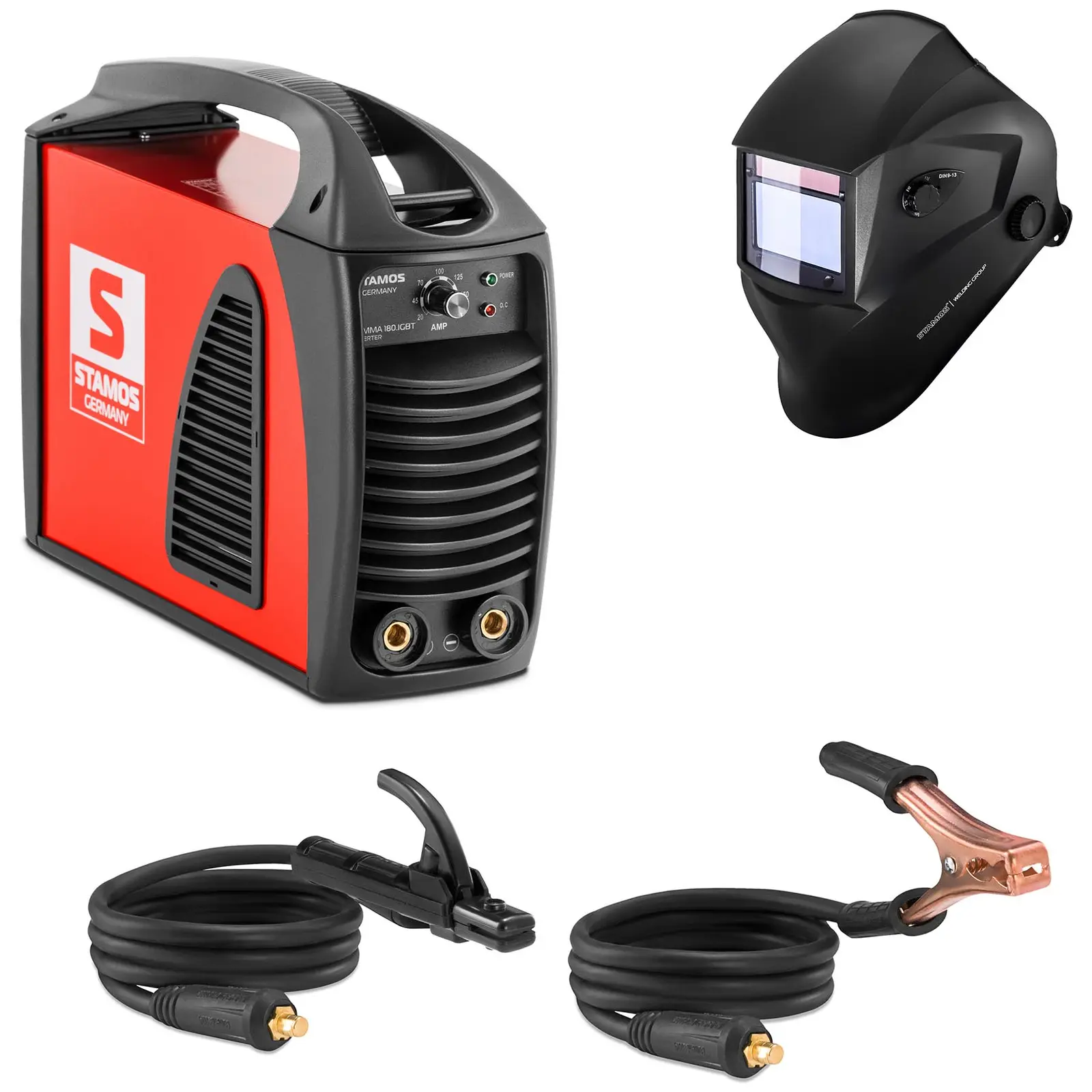 Welding Set Stick Welder - 180 A - Hot Start - IGBT + Welding helmet – Blaster - ADVANCED SERIES