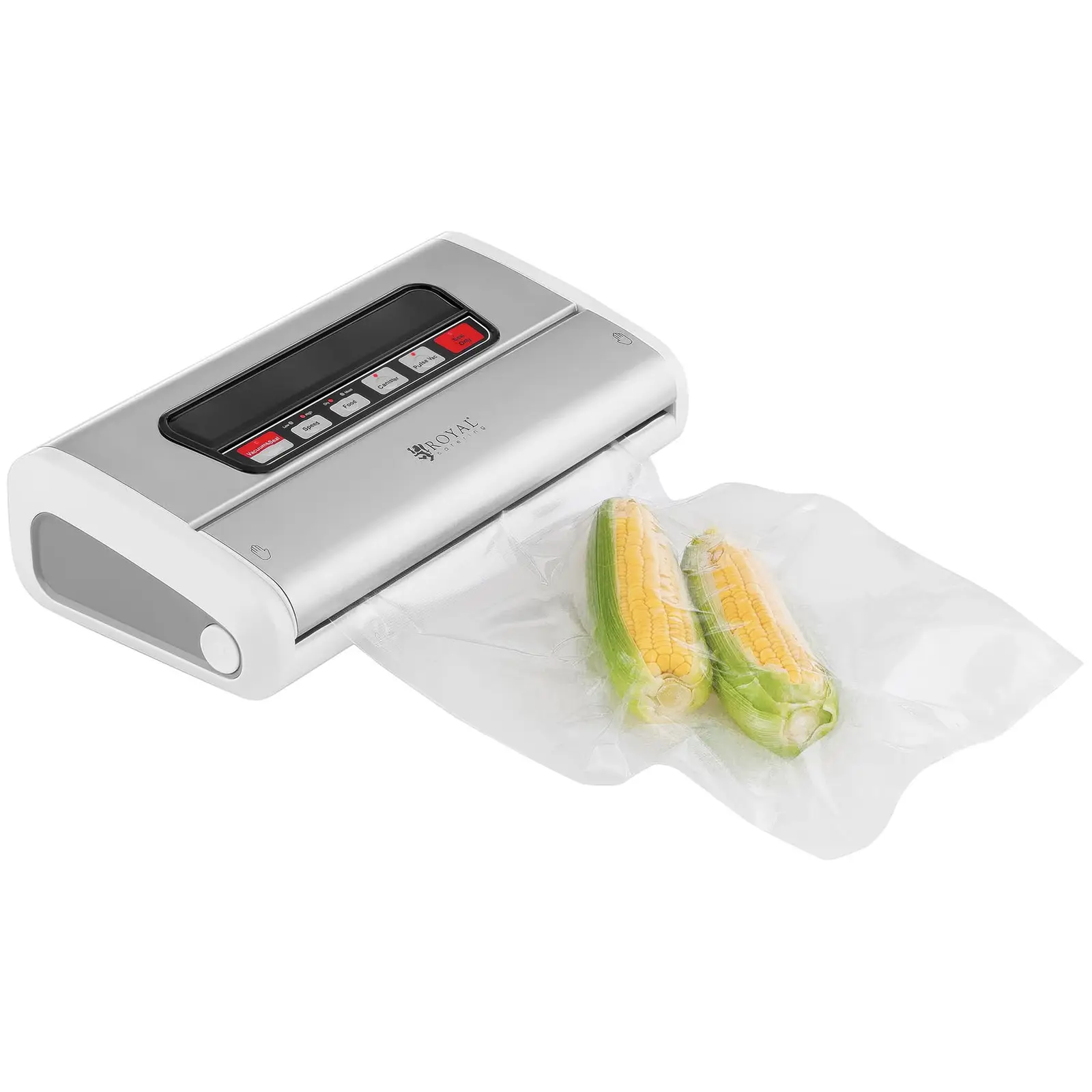 Kit machine sous vide avec 4 rouleaux d'emballages sous vide - 15 à 30 cm - Acier inoxydable/ABS - 32 cm